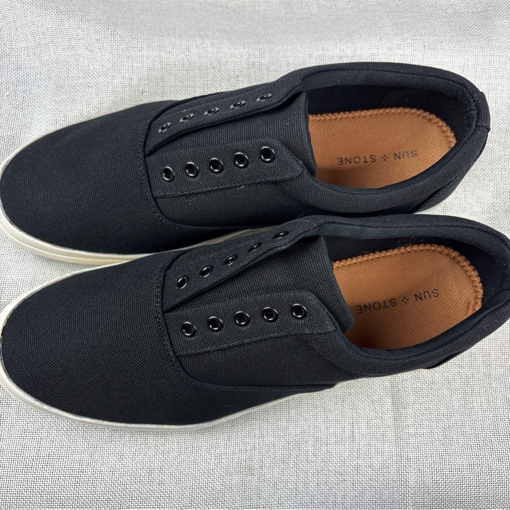 Sun + Stone Men's Trey Canvas Slip-on Sneaker Size 13M